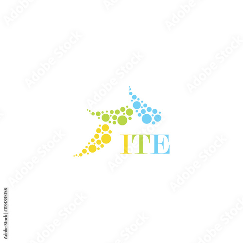 ITE letter logo design on white background. Creative  modern ITE letter logo design. Vector design.