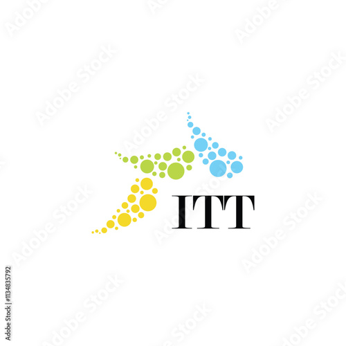 ITT letter logo design on white background. Creative  modern ITT letter logo design. Vector design.