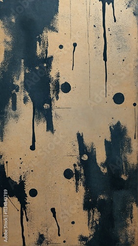 Taupe And Black Abstract Background