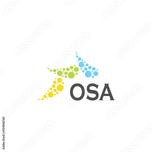 OSA letter logo design on white background. Creative  modern OSA letter logo design. Vector design.