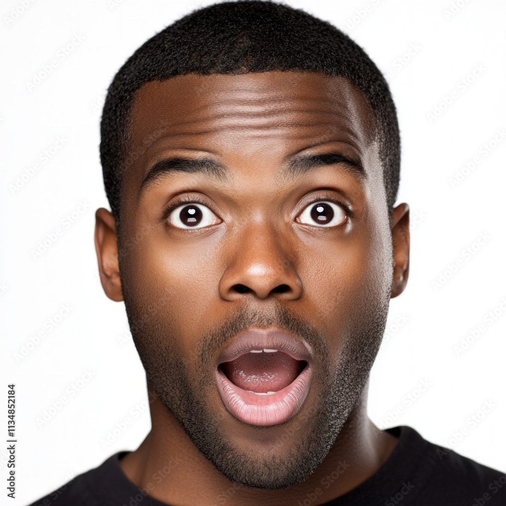 Man Amazed Isolated Man Amazed Isolated