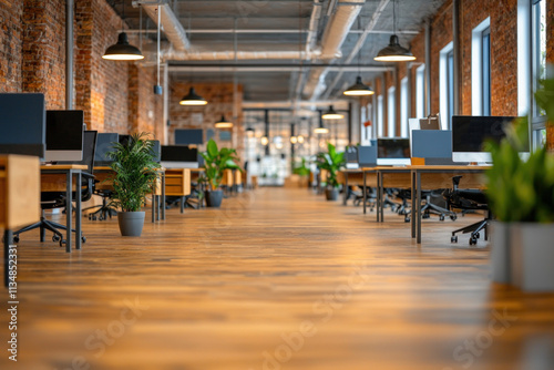 out of focus office background