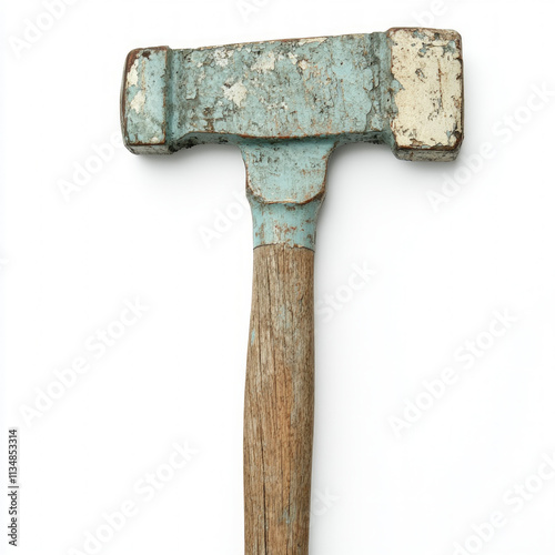Wooden Hammer Isolated