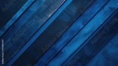 A bold, royal blue background with subtle, darker blue stripes running diagonally across the surface. The strong and clean design conveys confidence and professionalism