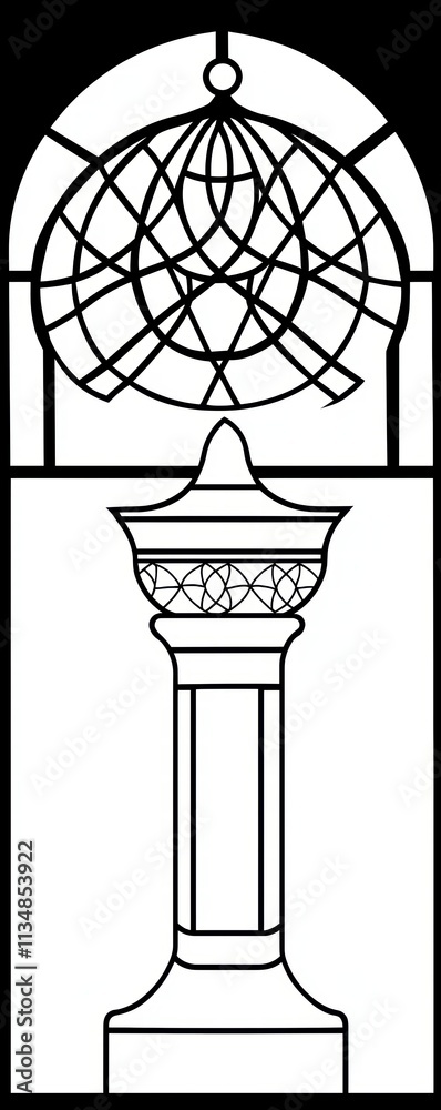 Abstract Black and White Architectural Design. Abstract Black and White Architectural Design.