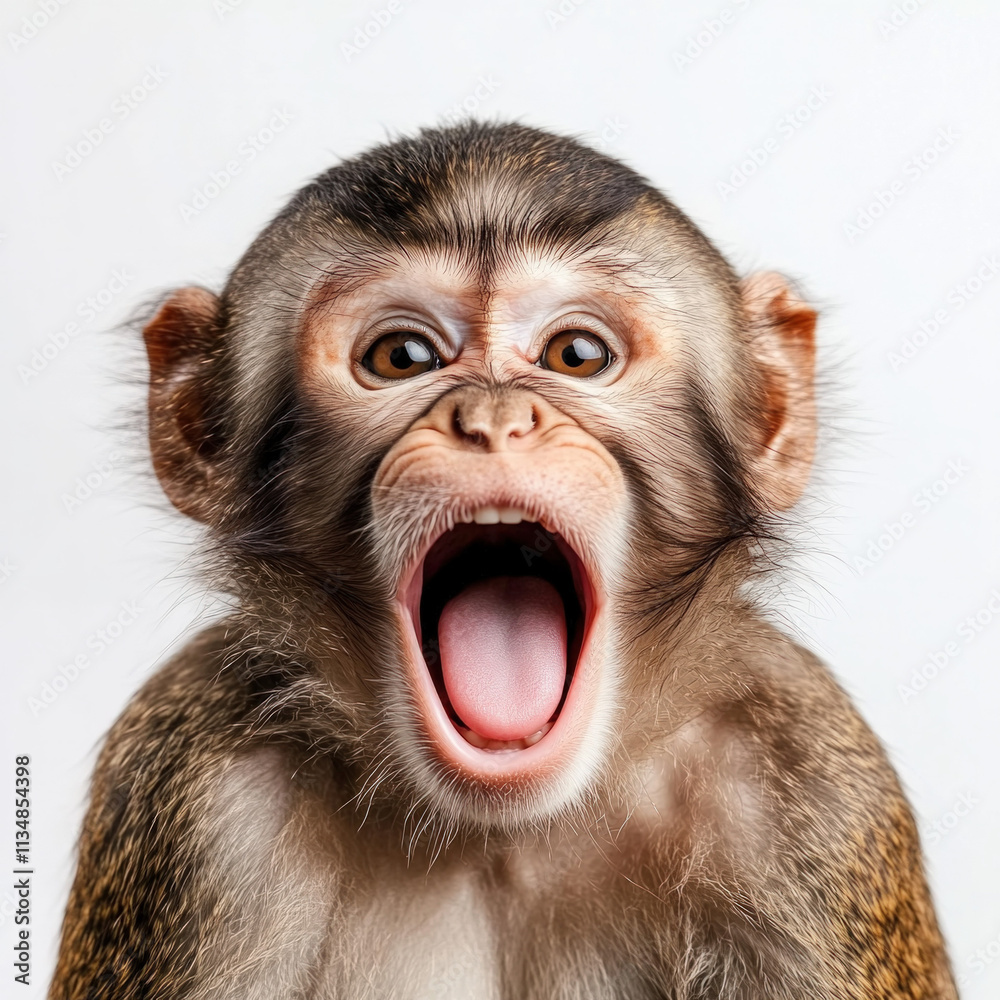 Funny Monkey Isolated Funny Monkey Isolated