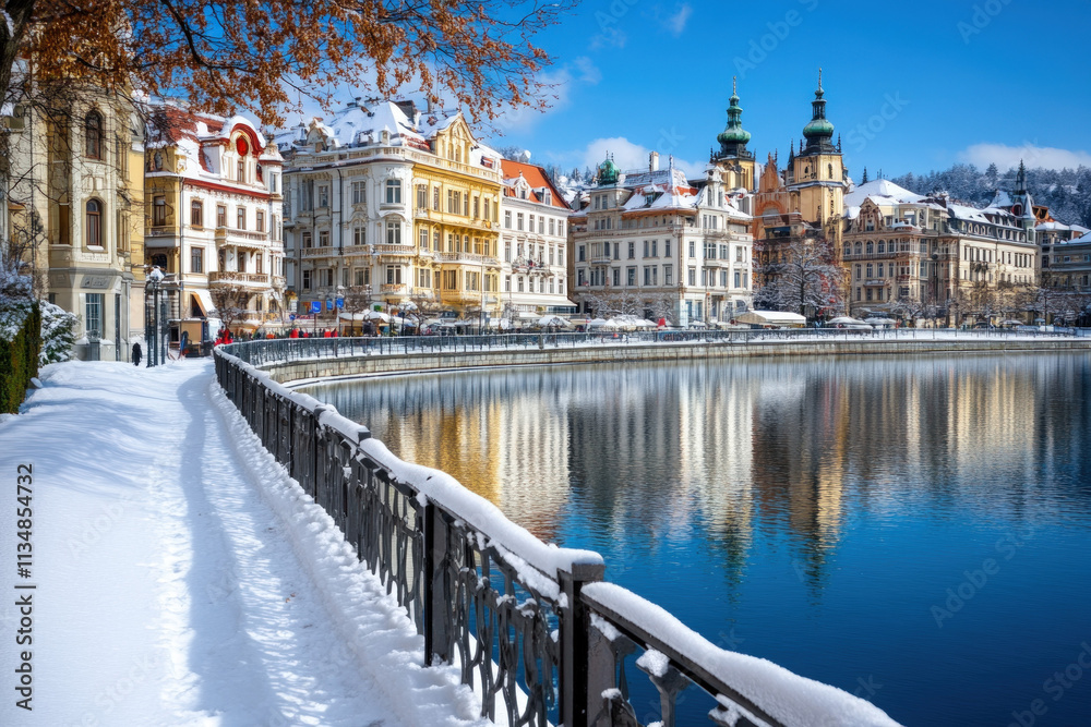 Obraz premium Karlovy Vary In Winter