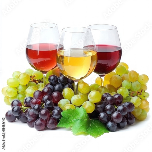 Wine Tasting Isolated