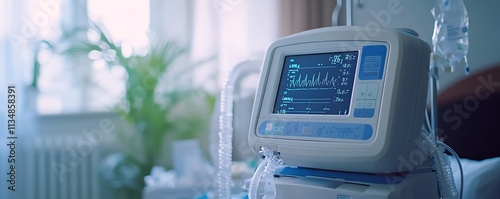 Wallpaper Mural Detailed closeup of a ventilator machine in a hospital room Torontodigital.ca