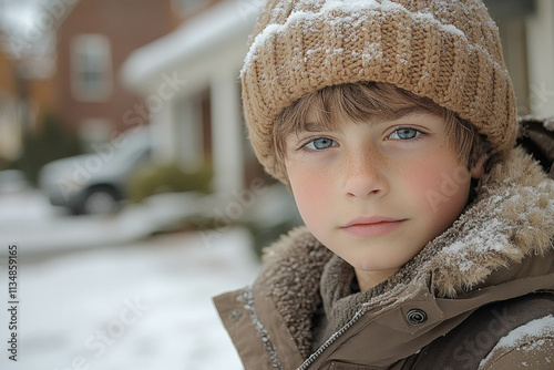Boy In Winter Clothes