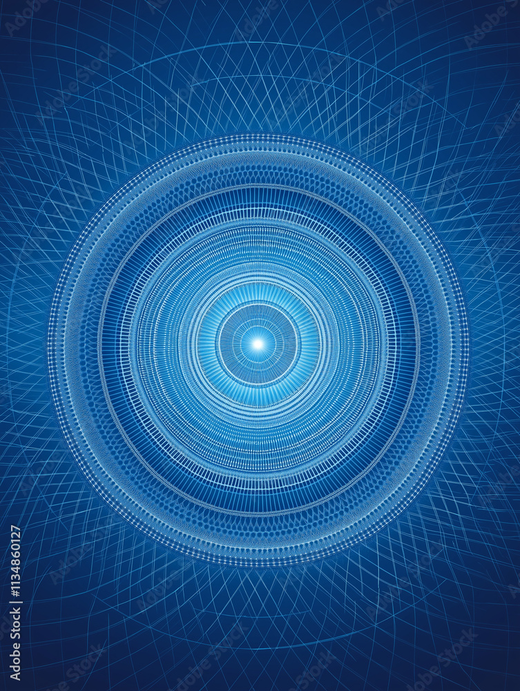 Abstract blue circular design. Concept of technology, innovation, and futuristic. Abstract blue circular design. Concept of technology, innovation, and futuristic.
