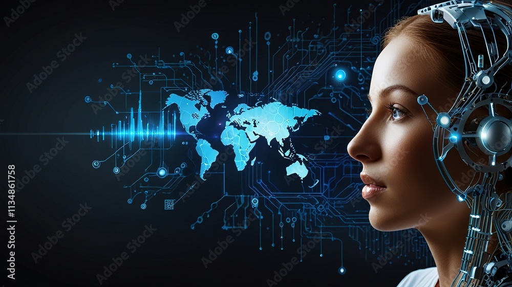 Technology background - Artificial intelligence, science technology with digital circuits, big data communication and Internet of things. Technology background - Artificial intelligence, science technology with digital circuits, big data communication and Internet of things.