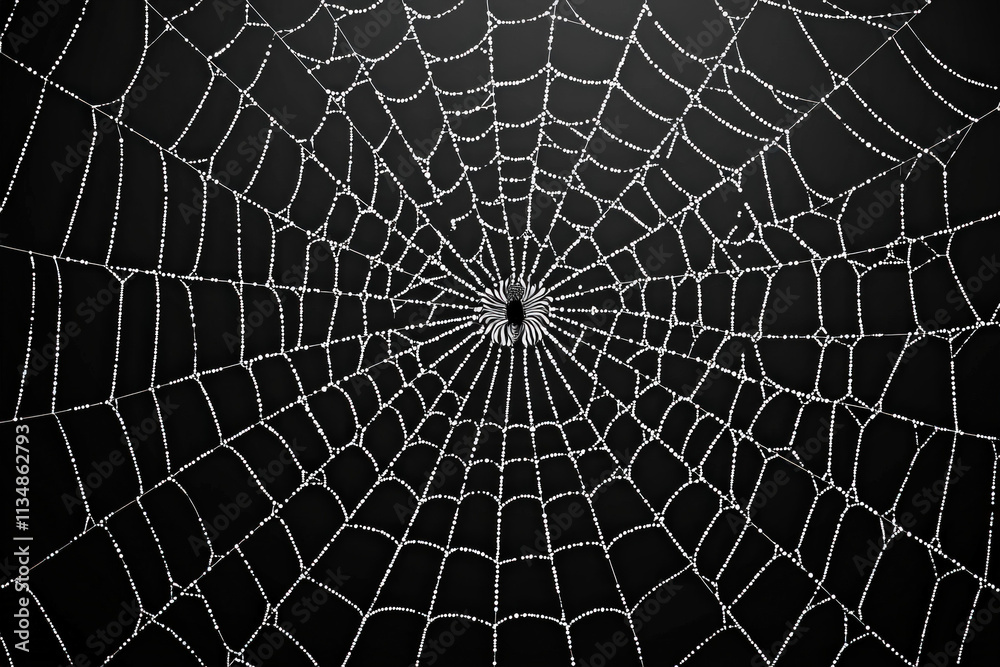 Obraz premium spider web background