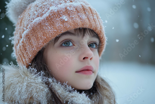 Teen Girl In Winter