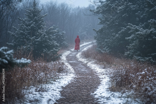 Winter Forest Background
