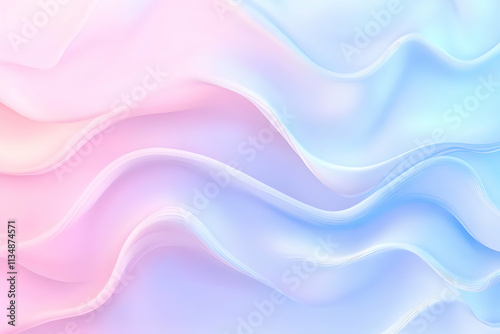 Abstract Pastel Wave Background Illustration