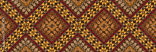 Stunning geometric background.contemporary tribal style seamless pattern.pattern ethnic graphic design print.Henna Mandala.Tribal African Inspired Pattern.carpet,wallpaper,wrapping,embroidery style