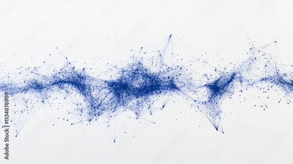 Vibrant Blue Abstract Composition Depicting the Interconnectedness of Ideas and Emotions Through Intricate Lines and Points in an Artistic Display of Creativity Vibrant Blue Abstract Composition Depicting the Interconnectedness of Ideas and Emotions Through Intricate Lines and Points in an Artistic Display of Creativity