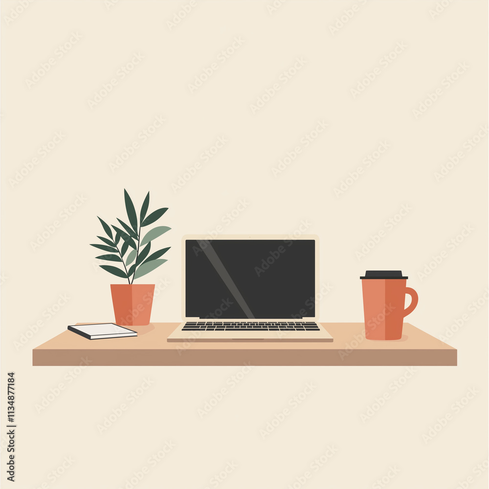 Fototapeta premium Modern Business Workspace