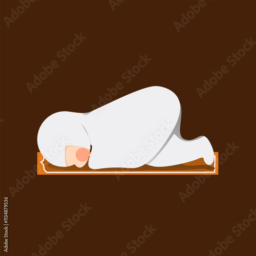 Sujud prayer movement in salat