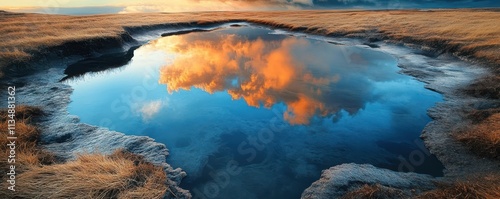 Melting Tundra Ponds Reflec...