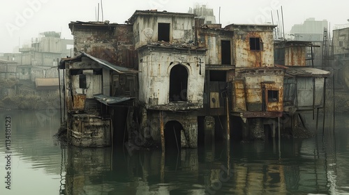 Ghostly Ruins of Flooded Hi...