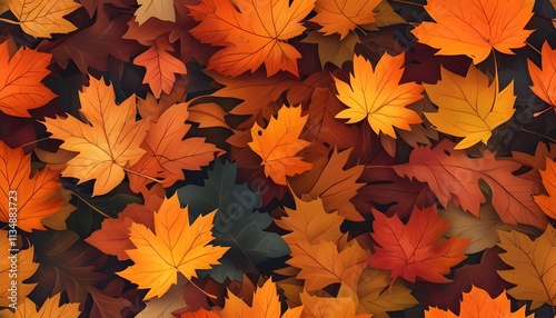 Autumn leaves falling nature's canvas close-up photography forest floor ground level seasonal beauty