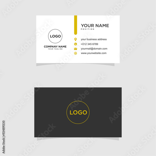 business card design vector template