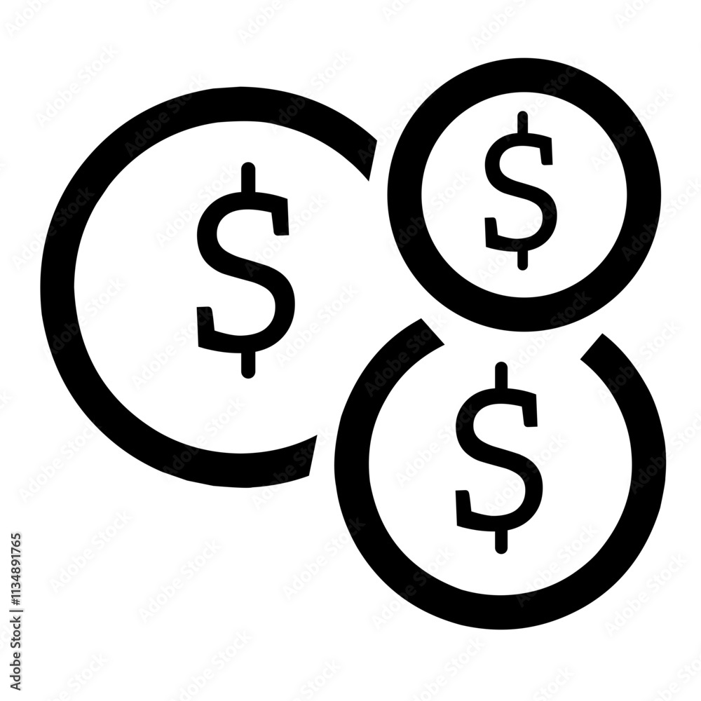 dollar sign icon dollar sign icon