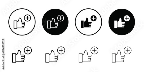 Advantage icon Thin line art collection