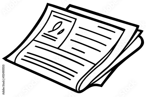 illustration of a newspaper