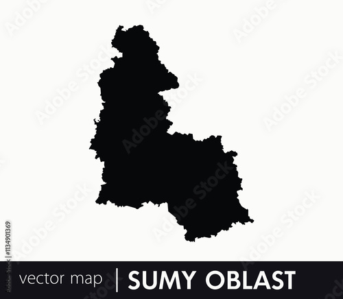 Regions of Ukraine. Sumy Oblast vector map. you can use it for any needs.	