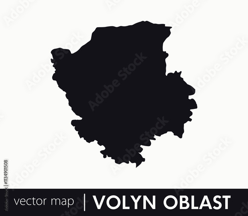 Regions of Ukraine. Volyn Oblast vector map. you can use it for any needs.	