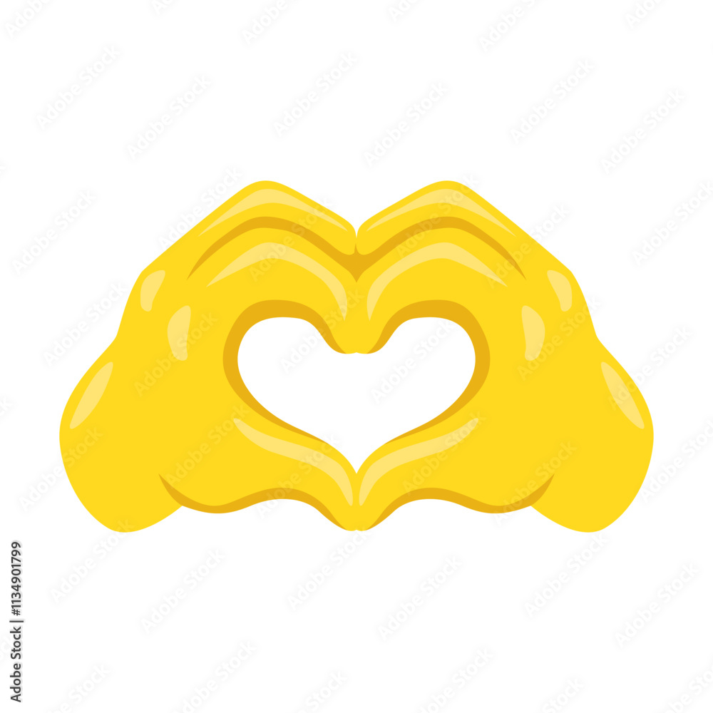 Heart Hands Emoji Icon Illustration. Gesture Vector Symbol Emoticon Design Doodle Vector. Heart Hands Emoji Icon Illustration. Gesture Vector Symbol Emoticon Design Doodle Vector.