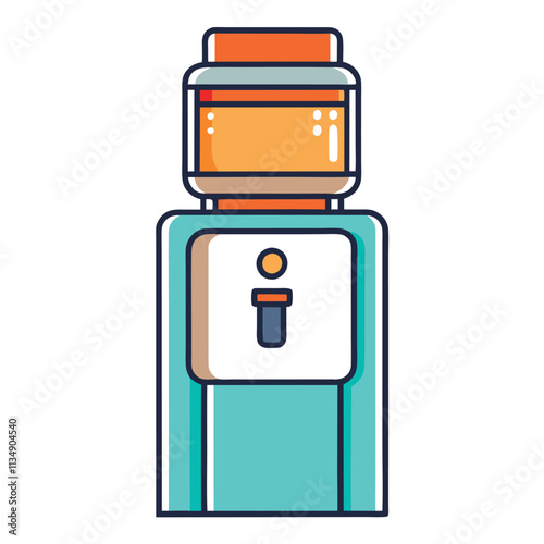 Office watercooler vector design and modern illustration on white background