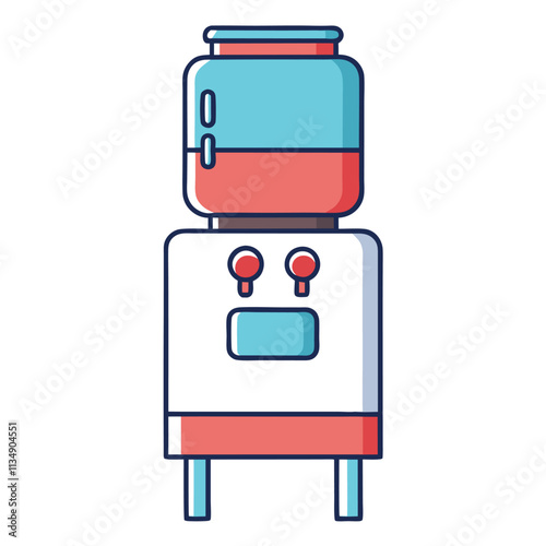 Office watercooler vector design and modern illustration on white background