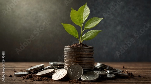 Growing Plant from Coins