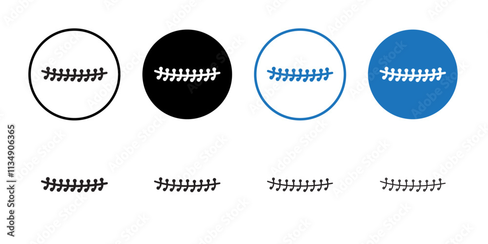 Fototapeta premium Scar icon Thin line art collection