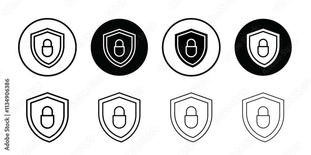 Secure icon Thin line art collection Secure icon Thin line art collection