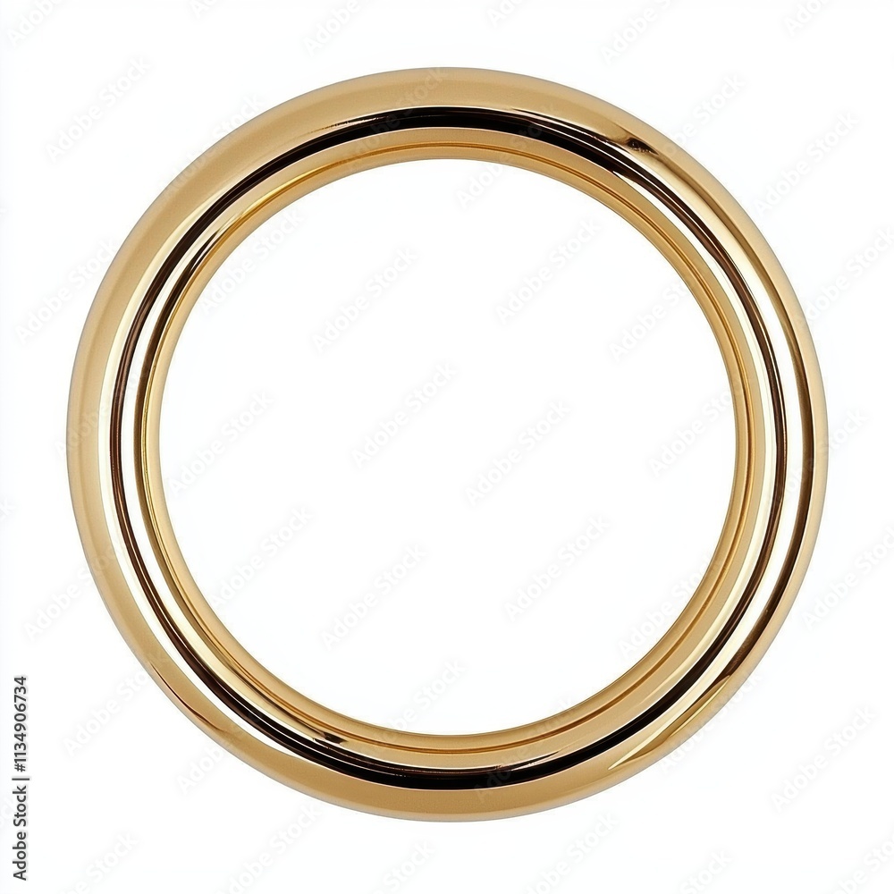 Elegant Gold Ring with Sleek Curved Design on a Plain Background for Jewelry Display Elegant Gold Ring with Sleek Curved Design on a Plain Background for Jewelry Display