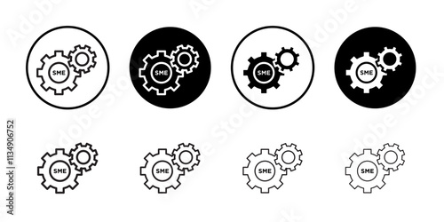 SME icon Thin line art collection