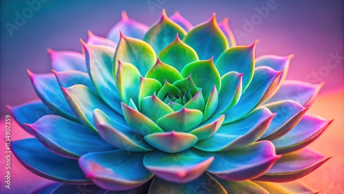 A vibrant succulent with multi-colored leaves, capturing the essence of nature's beauty and artistic flair.