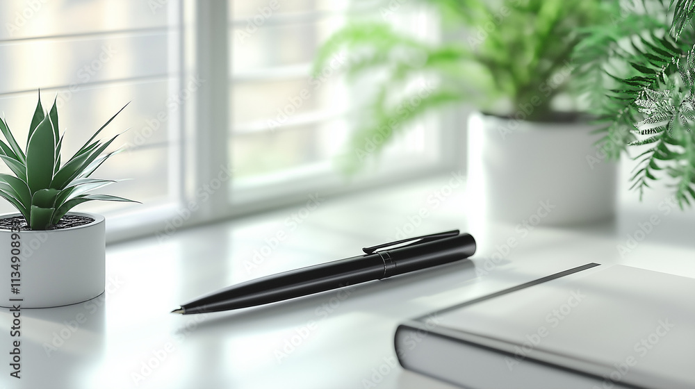 pen in office on a white table pen in office on a white table