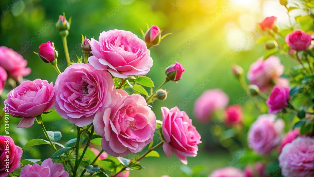 Beautiful pink roses blooming in a lush green summer garden, roses, pink, flowers, nature, green, summer, garden, bloom Beautiful pink roses blooming in a lush green summer garden, roses, pink, flowers, nature, green, summer, garden, bloom