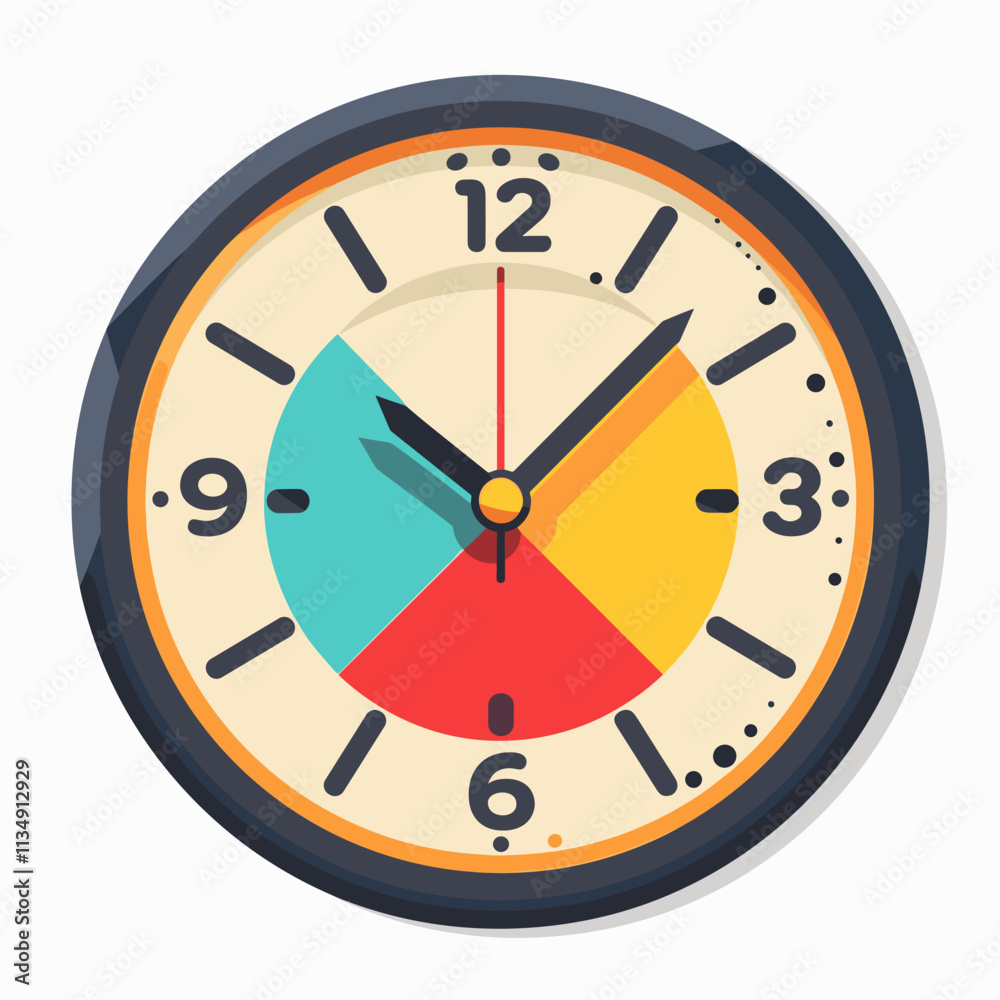 Vector illustration of a clock on a white background. Time is money Vector illustration of a clock on a white background. Time is money