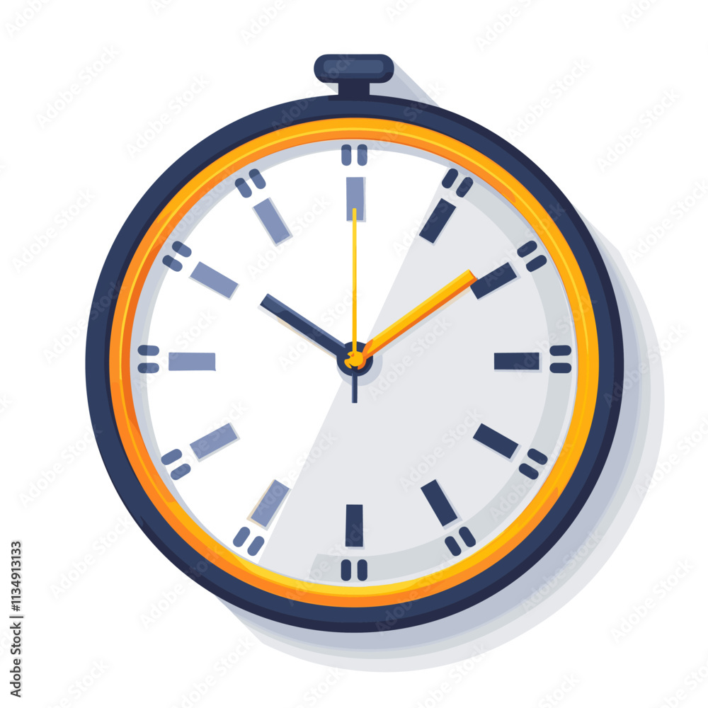 Vector illustration of a clock on a white background. Time is money Vector illustration of a clock on a white background. Time is money