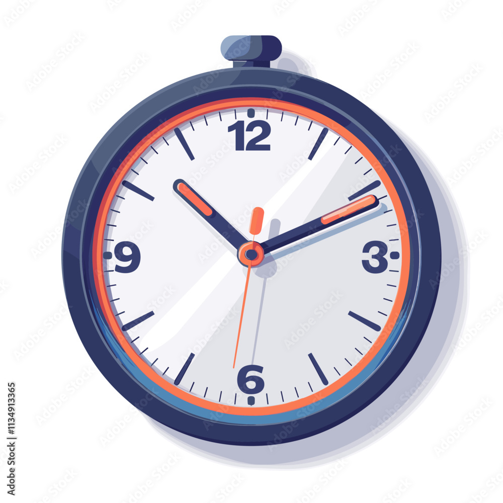 Vector illustration of a clock on a white background. Time is money Vector illustration of a clock on a white background. Time is money