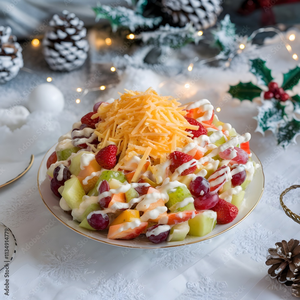 Natural Sweetness: A Bowl of Fresh Fruit Salad Natural Sweetness: A Bowl of Fresh Fruit Salad
