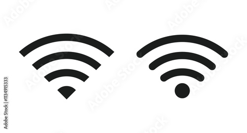 Wifi icon. Wifi vector icon, communication, signal, wireless, router wifi sign symbol. Free Wi-Fi sign isolated icon. Public internet wifi signal element flat symbol.