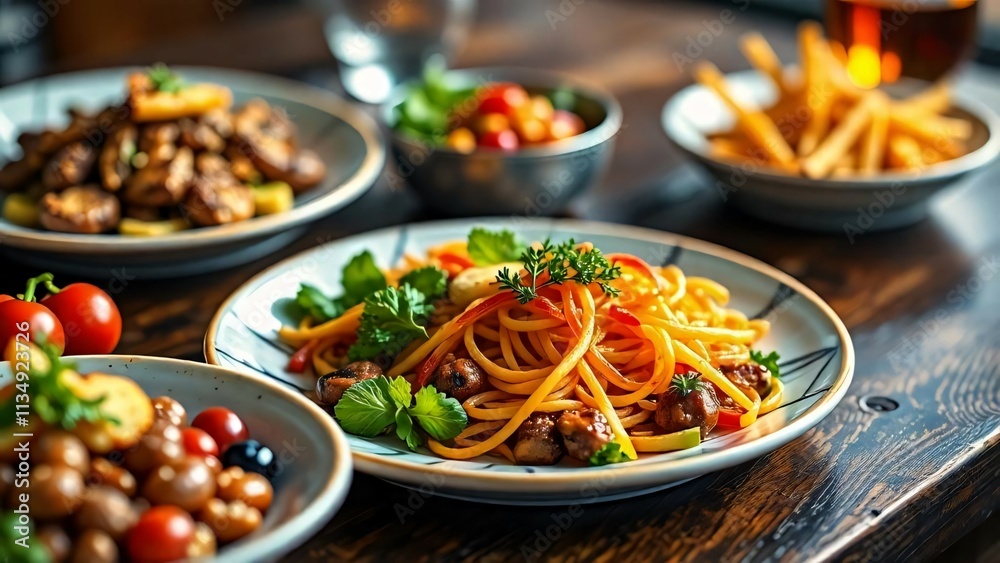 Delicious food isolated Delicious food isolated